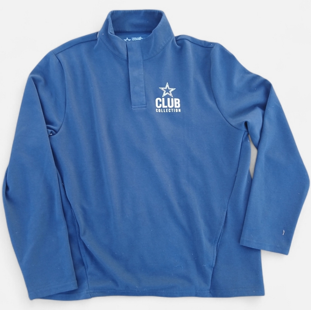 Dallas Cowboys Club Collection Half Snap Pullover Navy L